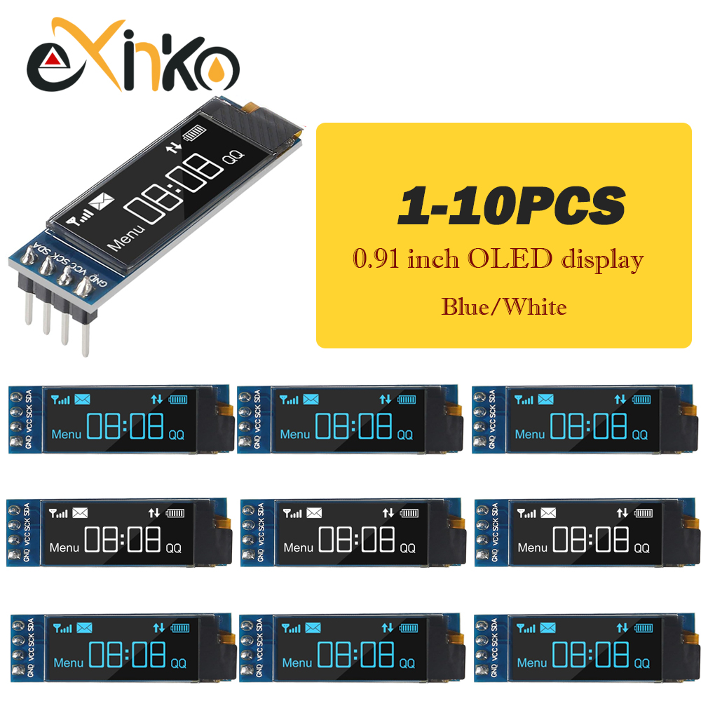 Lcd 1602 - 1-10pcs 0.91 인치 OLED 디스플레이 모듈