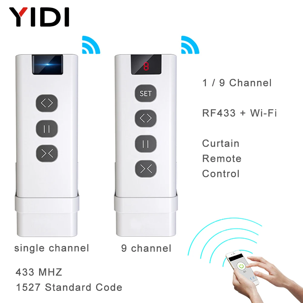 Relay Module 1 Channel - 9/1 채널 RF433 와이파이 커튼 스위치
