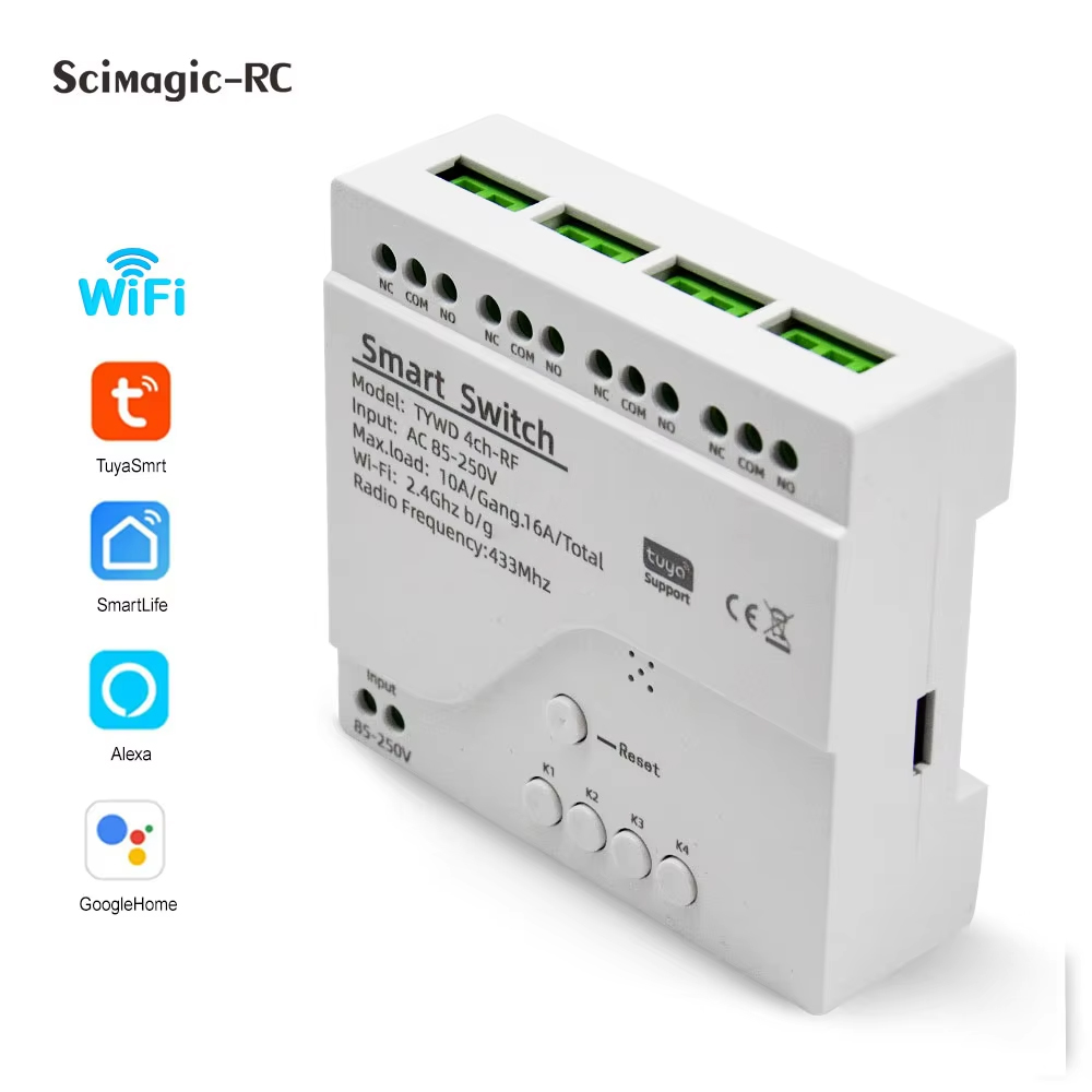 Relay Module 4 Channel - 스마트 투야 스위치 4채널 릴레이 모듈