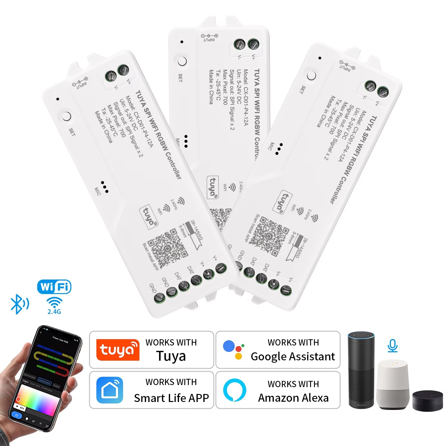 Ws2812B - 투야 와이파이 LED SPI RGBIC RGBWIC