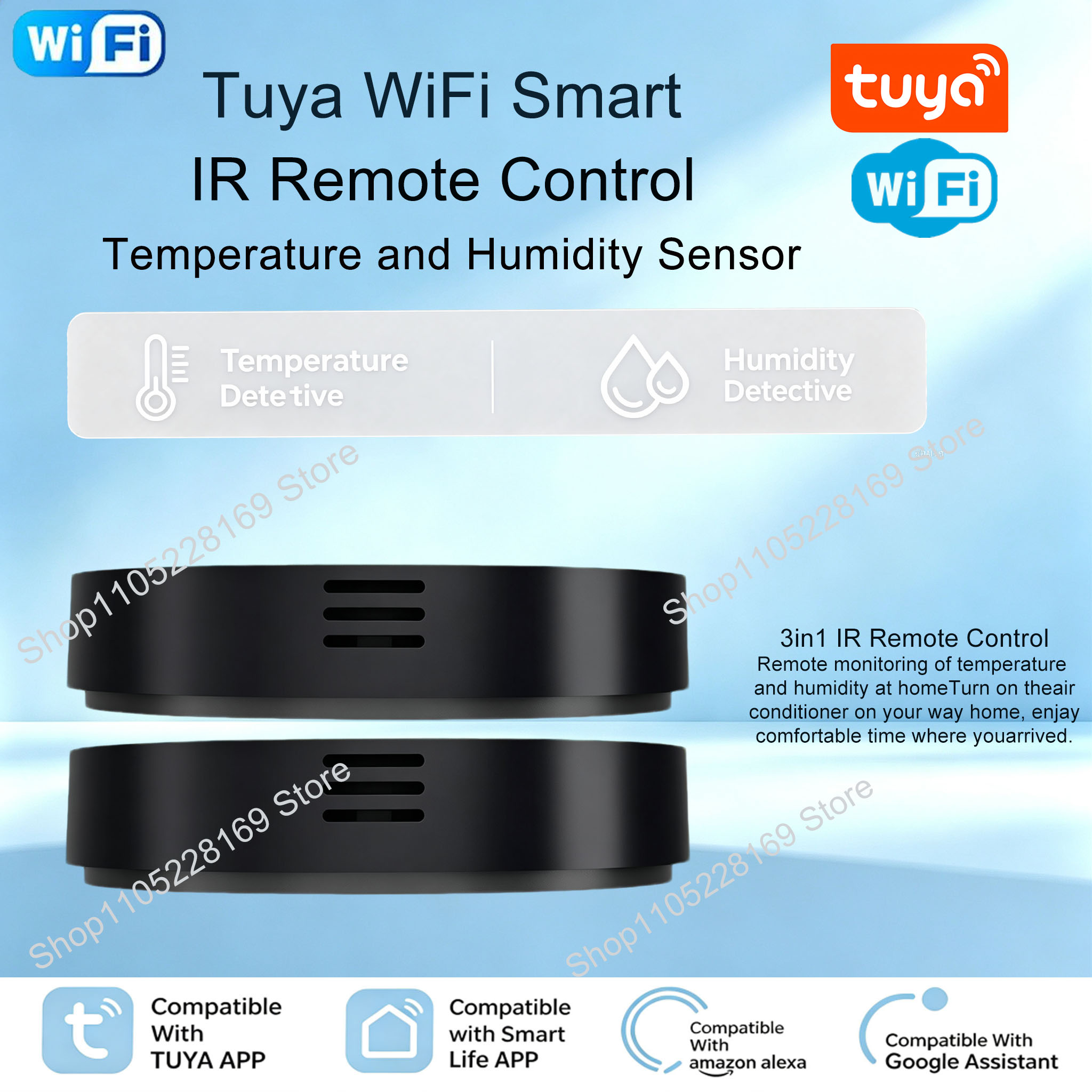 Ir Remote Module - Tuya WiFi 3-in-1 IR 리모컨(온도 습도