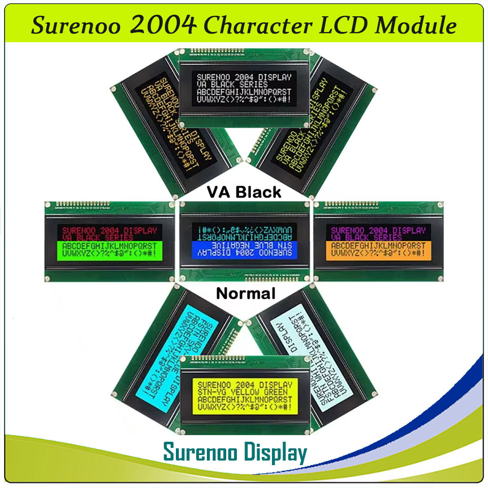 Lcd 1602 - Surenoo 2004 문자 LCD 모듈 디스플레이