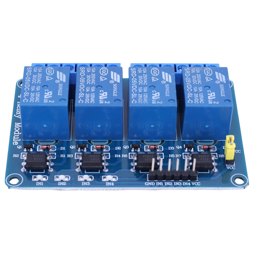 5V 12V 4채널 릴레이 보드(광커플러 포함) 릴레이 - Relay Module 4 Channel 리뷰 및 가격