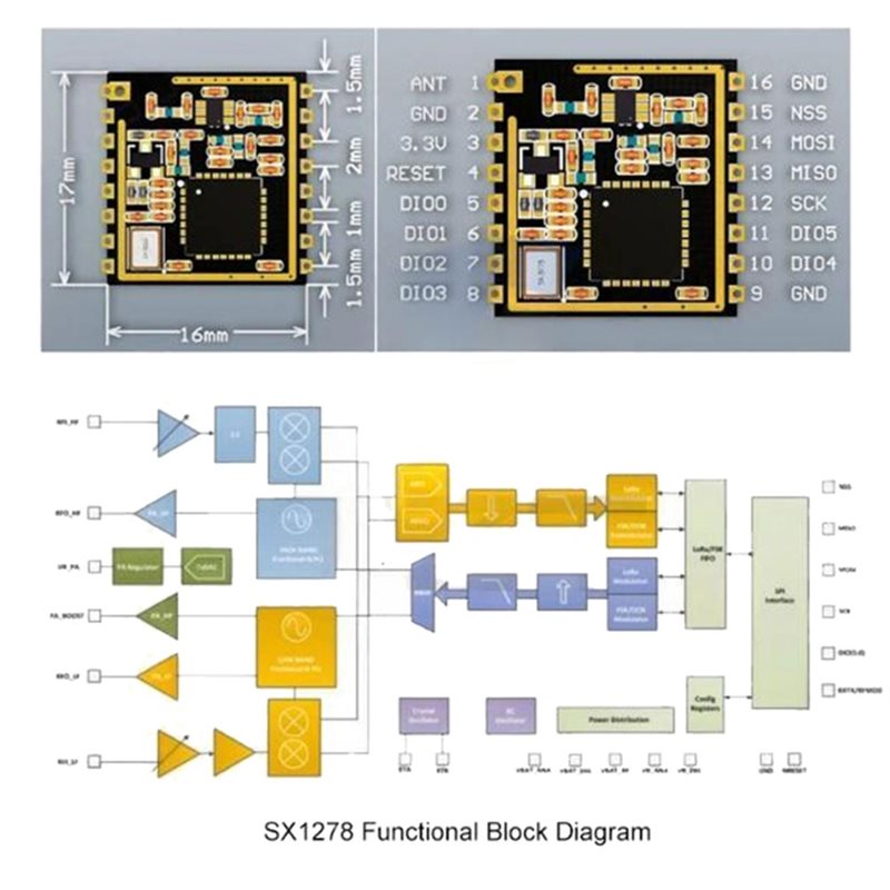 Arduino 호환용 SPI 인터페이스 전송 모듈 3P - Lora Sx1278 리뷰 및 가격
