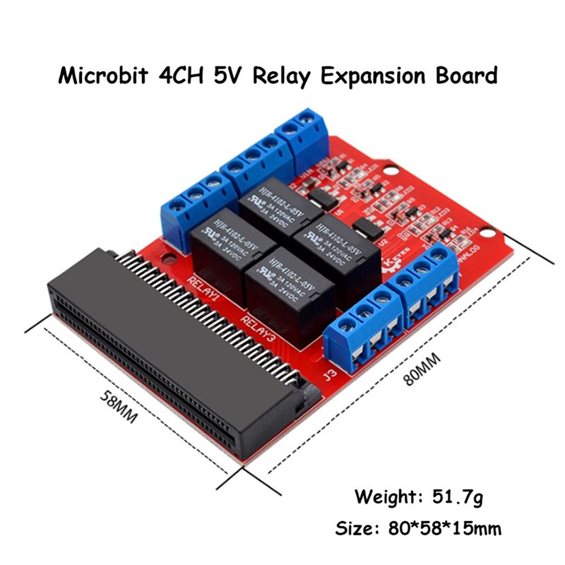 A64I 마이크로비트 4채널 릴레이 모듈 쉴드 5V 하 - Relay Module 4 Channel 리뷰 및 가격