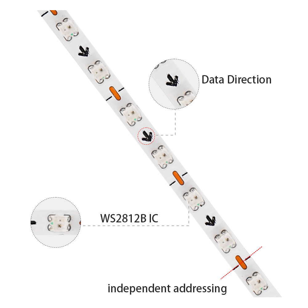 2.7mm WS2812B LED 스트립 초슬림 흰색 P - Ws2812B Strip 5V 리뷰 및 가격