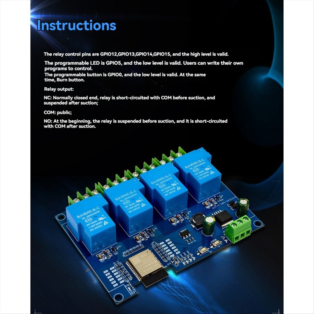 HDL 4 채널 릴레이 모듈 30A DC7-28/5V  - Relay Module 4 Channel 리뷰 및 가격