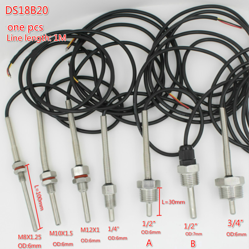 디지털 온도 센서, PVC 3 코어 와이어, SUS30 - Ds18B20 리뷰 및 가격