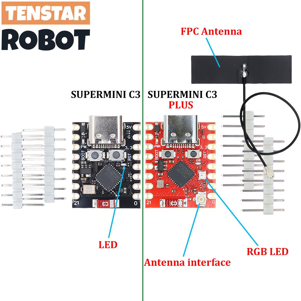 TENSTAR ESP32-C3 슈퍼미니 플러스 개발 보 - Lora Rfm95 리뷰 및 가격